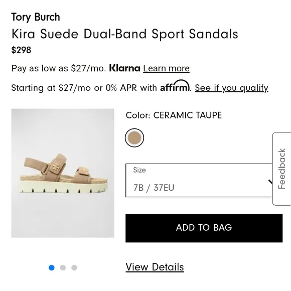 Tory Burch Beige Sandals