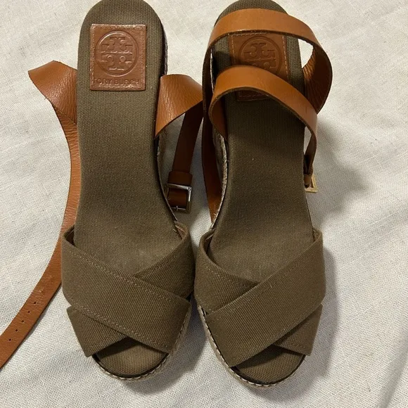 Tory Burch Brown Strappy Sandals