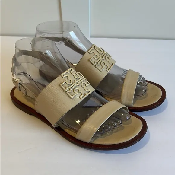 Tory Burch Cream Melinda Sandals