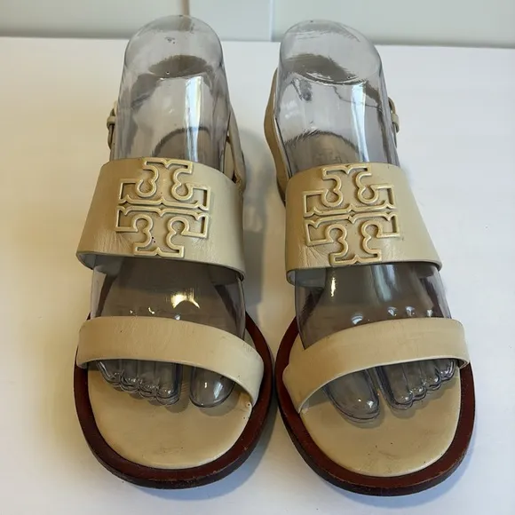Tory Burch Cream Melinda Sandals