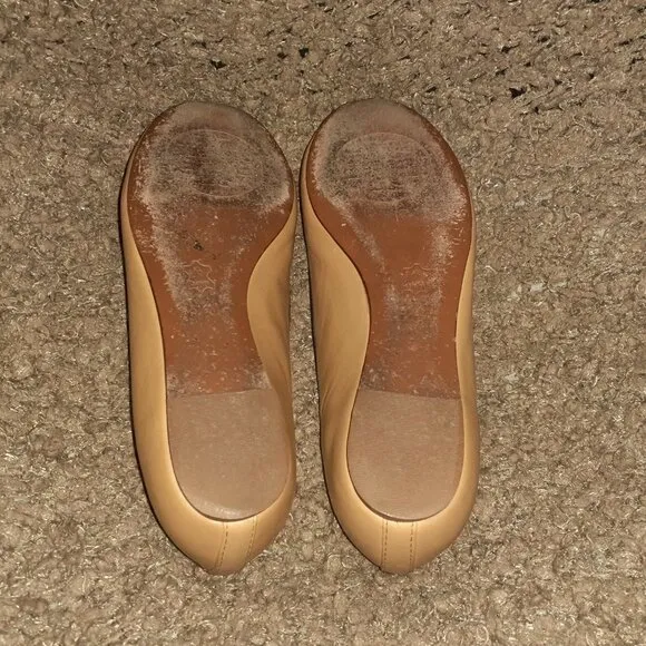 TORY BURCH-Dakota-Tan/Black Leather-Bow-Flats