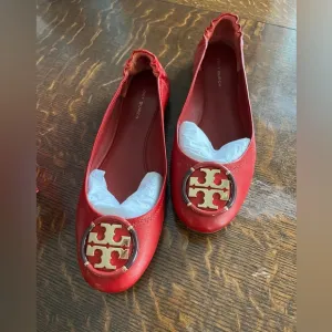 Tory burch flats red shoes