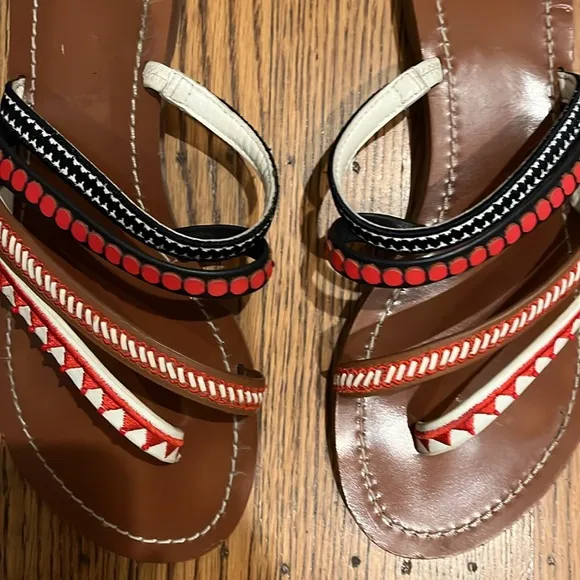 Tory Burch Multicolor Strappy Sandals