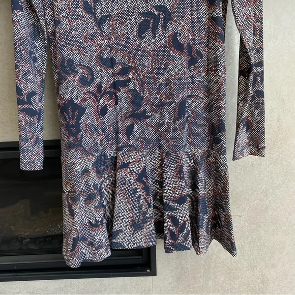Tory Burch Pima Cotton Dahlia Floral Dress, Size 4