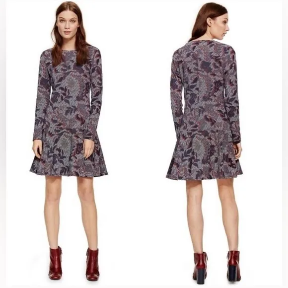 Tory Burch Pima Cotton Dahlia Floral Dress, Size 4