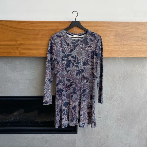 Tory Burch Pima Cotton Dahlia Floral Dress, Size 4