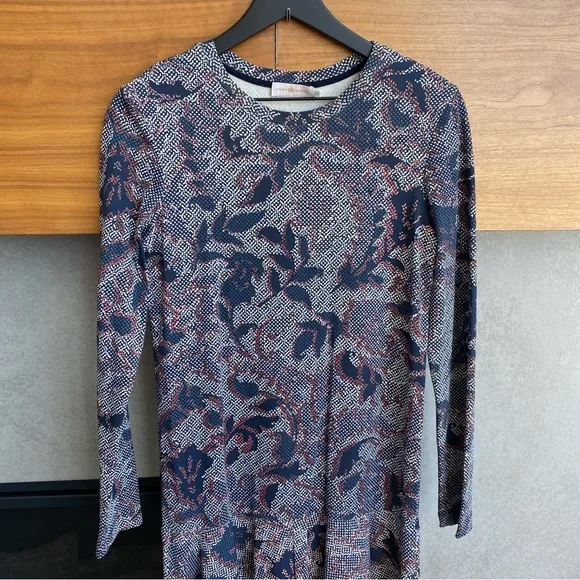 Tory Burch Pima Cotton Dahlia Floral Dress, Size 4