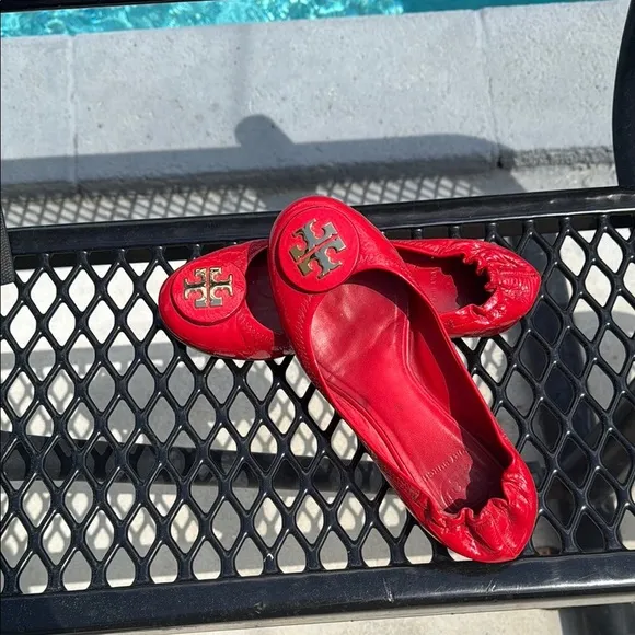Tory Burch Red Women's Flats