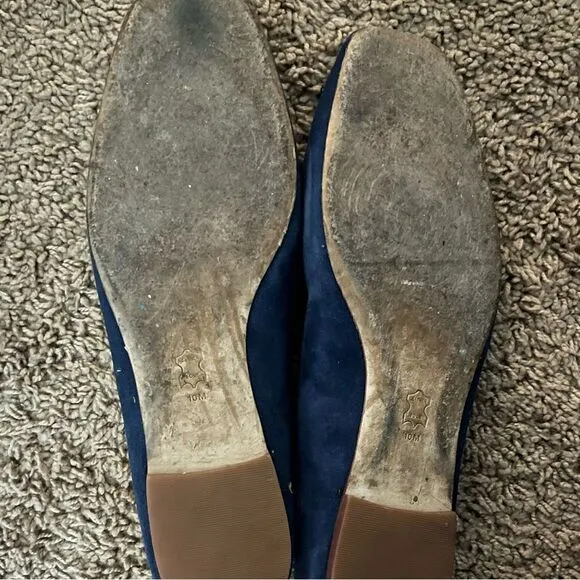 Tory Burch Blue Suede Shoes