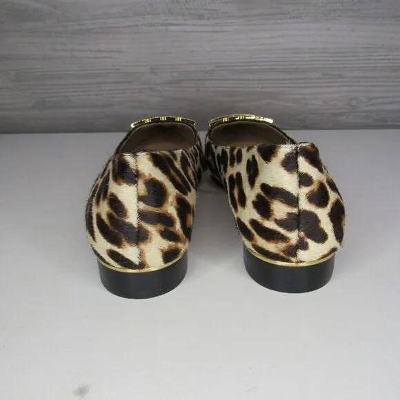 Tory Burch Gigi Ballerina Calf Hair Slip On Flats