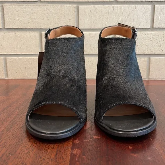 Trask Black Parker Haircalf Sandal