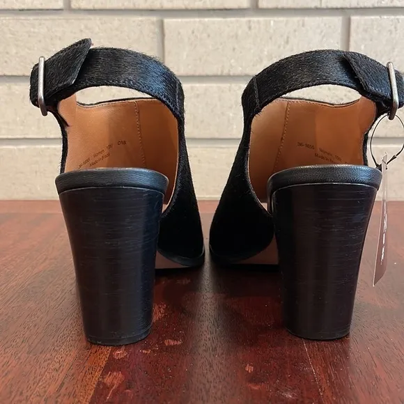 Trask Black Parker Haircalf Sandal