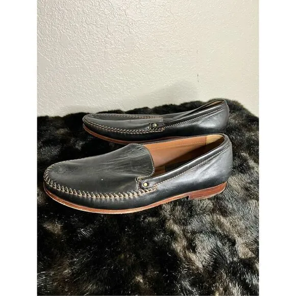 Trask Shoes Mens 12 M Moccasin Dean Leather shoes  Slip On