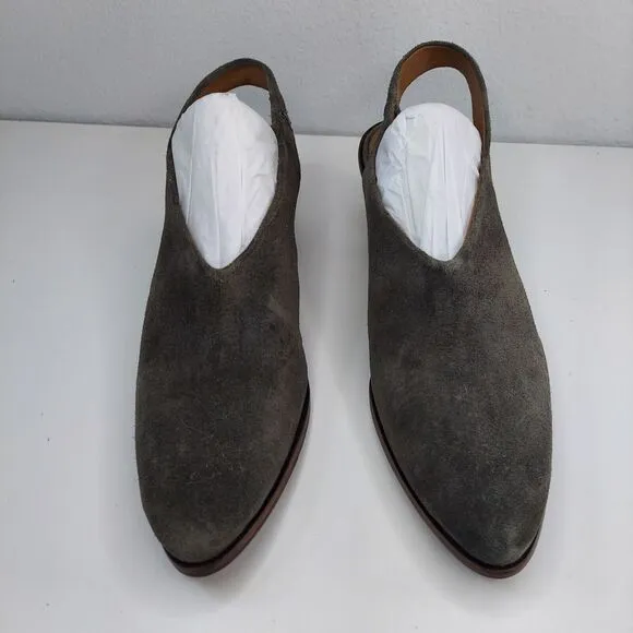 Trask Tess Slingback Pump Gray Suede Leather Shoe 11M Women’s MSRP $248