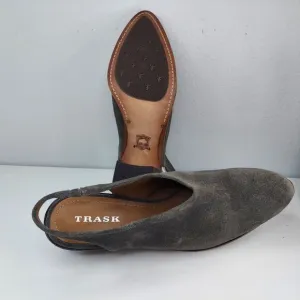 Trask Tess Slingback Pump Gray Suede Leather Shoe 11M Women’s MSRP $248