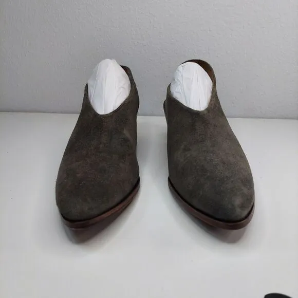 Trask Tess Slingback Pump Gray Suede Leather Shoe 11M Women’s MSRP $248