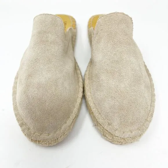 Ubuntu Lamu Mule Handmade Leather Slip On Shoes Tan Women's 7