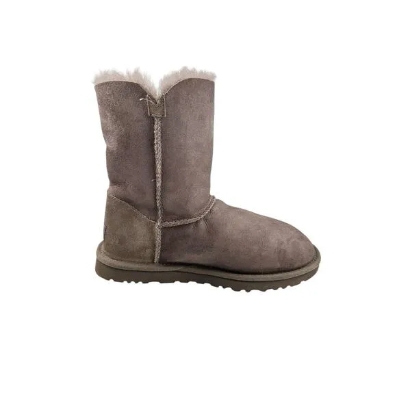 Ugg Australia Women's Azalea Charm Suede Snow Boots Size 6 In Gray