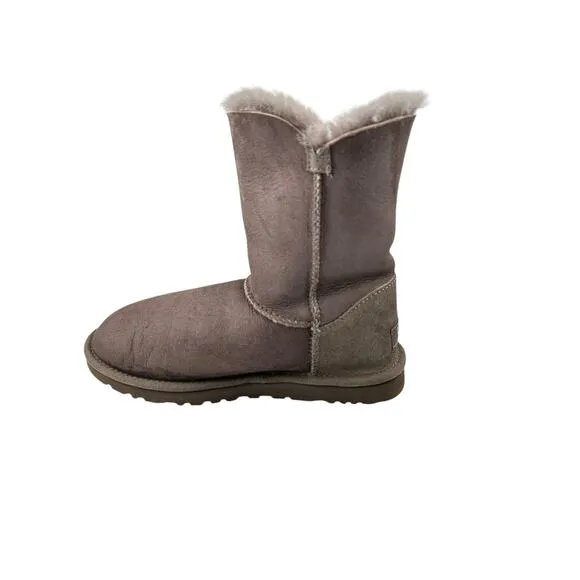 Ugg Australia Women's Azalea Charm Suede Snow Boots Size 6 In Gray