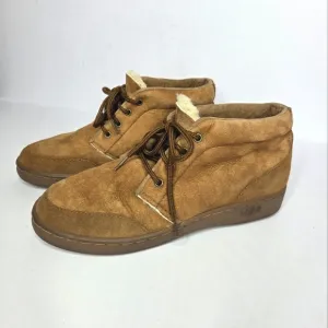 Ugg Chestnut Sheepskin Lace Up Boot Shoes Unisex Men's 9 or Women's Size 10