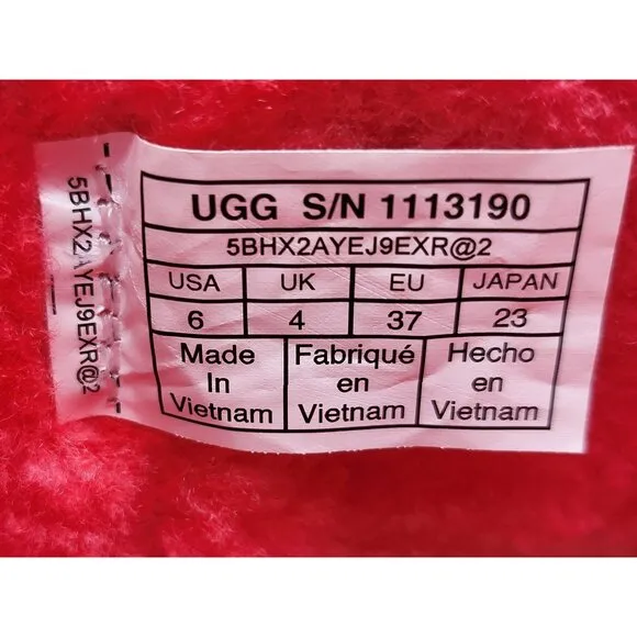 UGG Classic Clear Mini Rain Snow Boots Womens Shoe Size 6 1113190