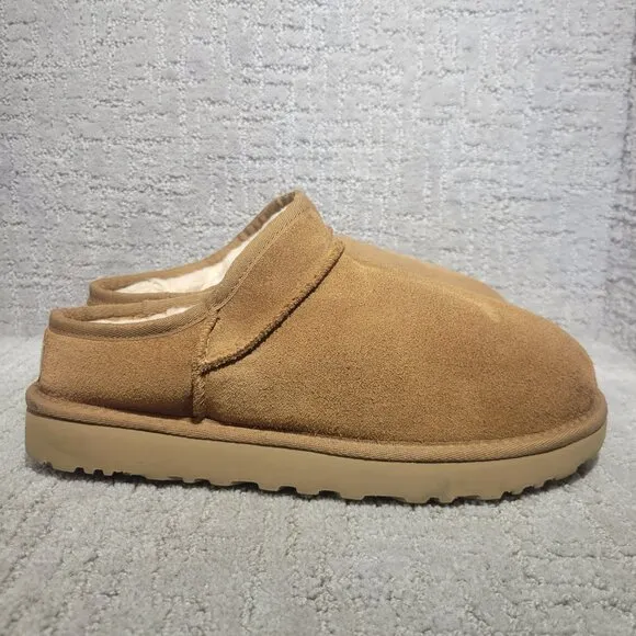 UGG Classic Mini Women's Size 10 US Chestnut Suede Slipper Shoes 1108193