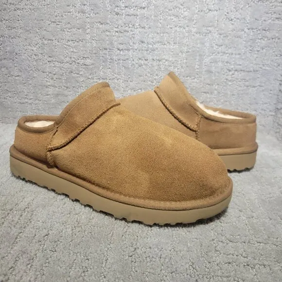 UGG Classic Mini Women's Size 10 US Chestnut Suede Slipper Shoes 1108193