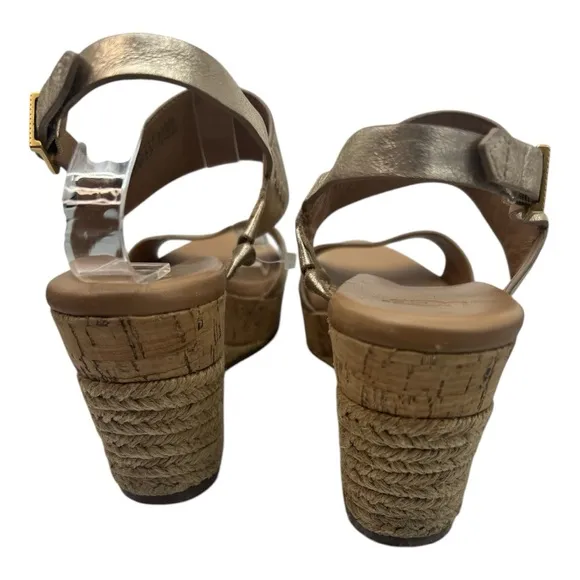 UGG Elena Metallic Cork wedge