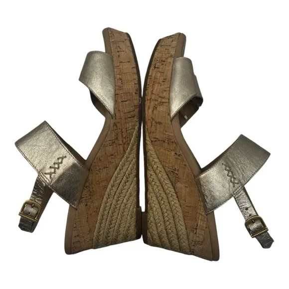 UGG Elena Metallic Cork wedge