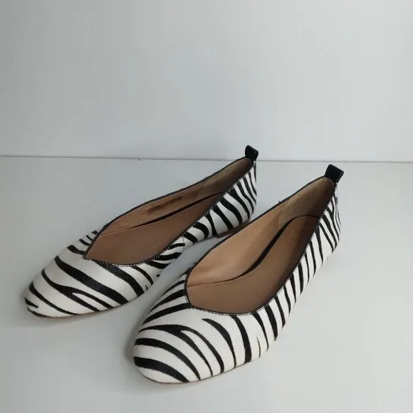 UGG Lynley  Zebra Print Calf Hair Flats Size 7