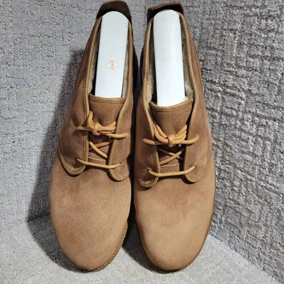 Ugg Maksim Tamarind Men's Size 17 US Brown Suede Wool Chukka Ankle Boots 1016680