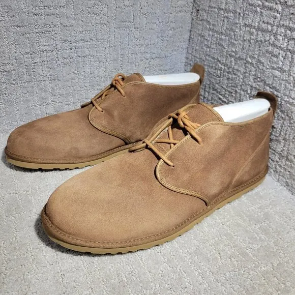 Ugg Maksim Tamarind Men's Size 17 US Brown Suede Wool Chukka Ankle Boots 1016680