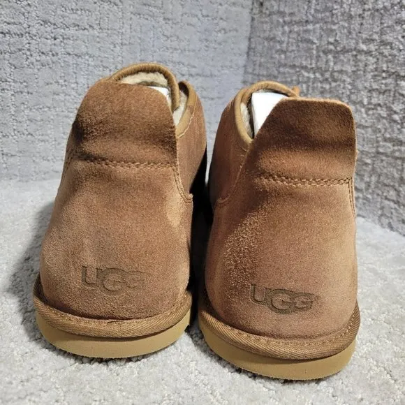 Ugg Maksim Tamarind Men's Size 17 US Brown Suede Wool Chukka Ankle Boots 1016680