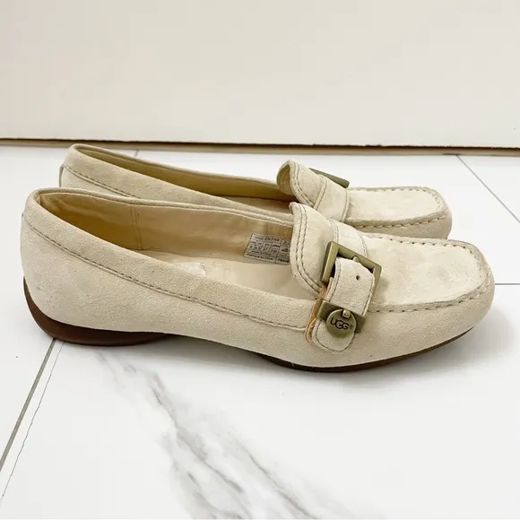 UGG Suede Buckle Loafers Shoes