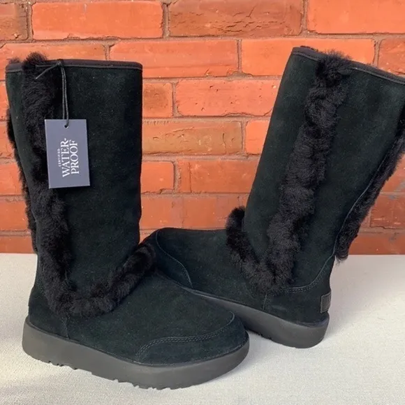 UGG Sundance NEW Waterproof Tall Shearling Lined Winter Snow Rain Boots 5.5