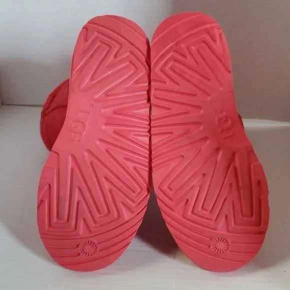 UGG Uggs Boots Classic Short II Samba Red WOMEN'S WOMAN'S 4 WINTER SNOW