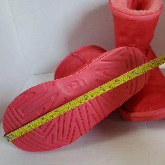 UGG Uggs Boots Classic Short II Samba Red WOMEN'S WOMAN'S 4 WINTER SNOW
