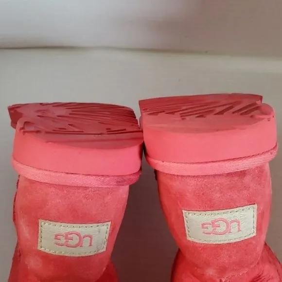 UGG Uggs Boots Classic Short II Samba Red WOMEN'S WOMAN'S 4 WINTER SNOW