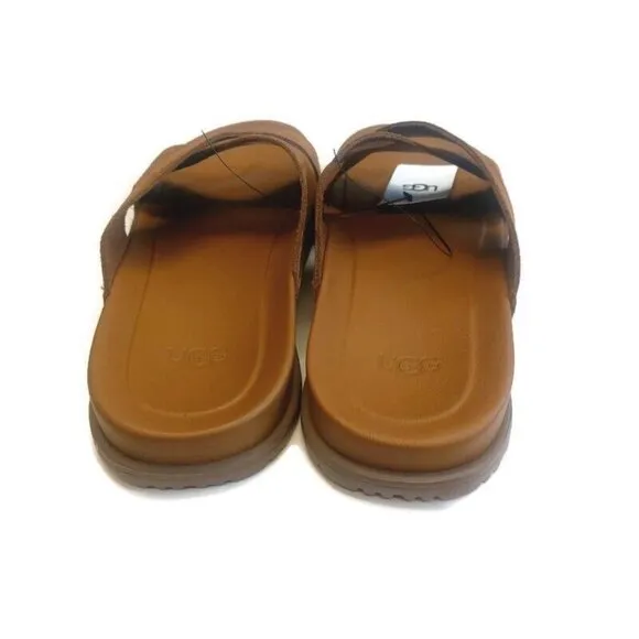 UGG Wainscott Slide Mens Size 9 Casual Sandal Chestnut Brown 1124902