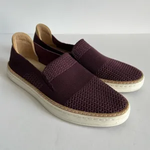 UGG Woman burgundy Sammy Stretch Knit SNEAKERS Shoes Slip on Size 6