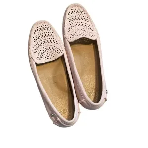 UGG Women's Pink Suede Loafers With Cutouts Size 9