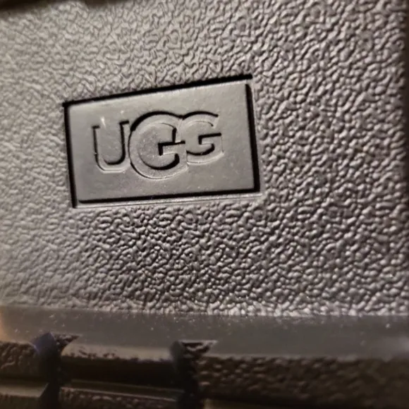Ugg Womens Zorrah Black Suede Block Heel Combat Side Zip Lace-up Boots