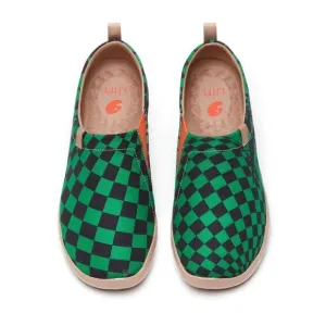 UIN Men's Fashion Sneaker Painted Canvas Slip-On Ladies Travel Shoes (Paradox)