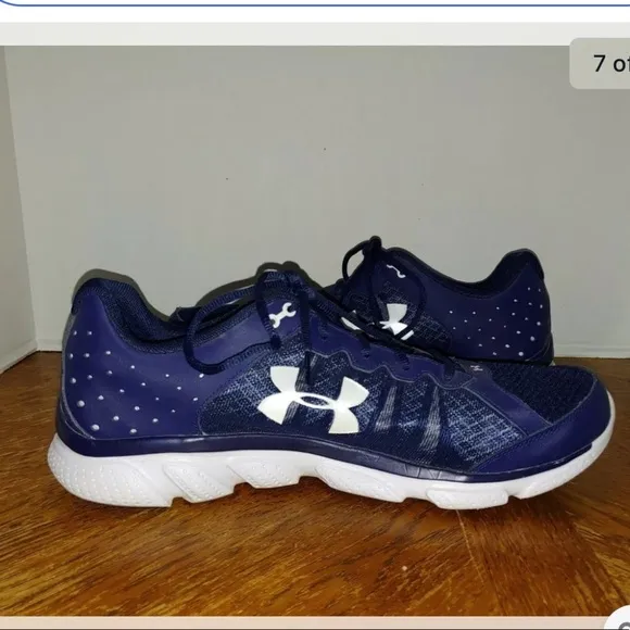 UNDER ARMOUR BLUE ASSERT 6 MICRO G RUNNING SHOES