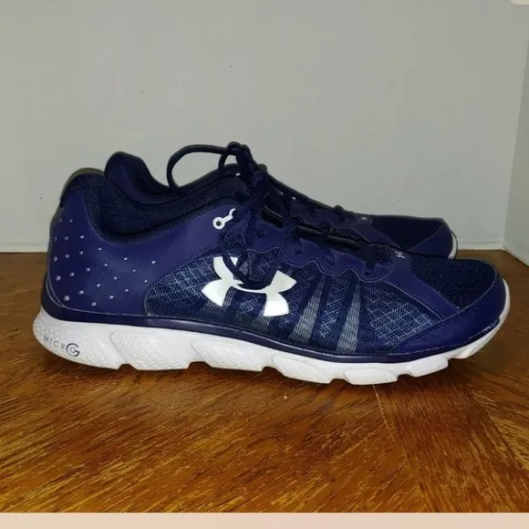 UNDER ARMOUR BLUE ASSERT 6 MICRO G RUNNING SHOES