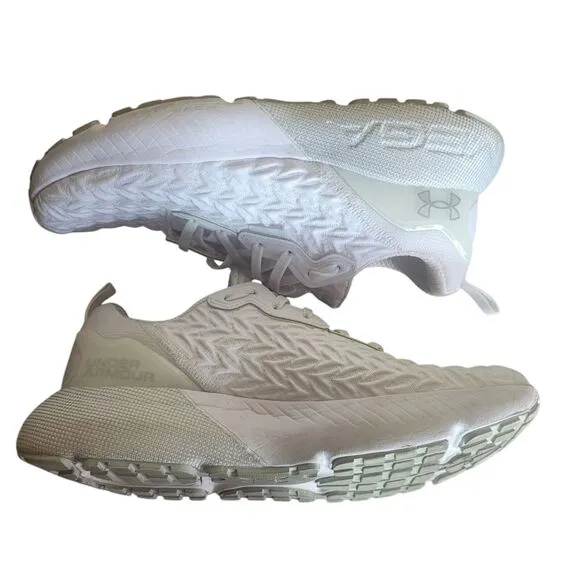 Under Armour Mega 3 Clone Running Shoes Men's Size 10.5 White Athletic Sneakers