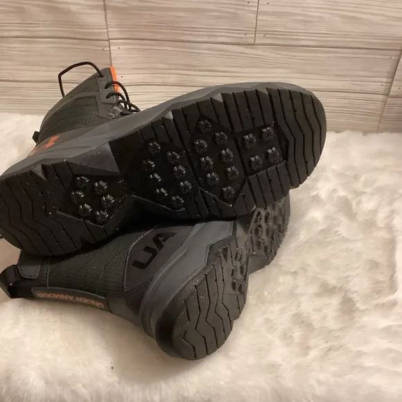 Under Armour Stellar G2 Tactical UA Boots Black &amp; Orange Size 11.5