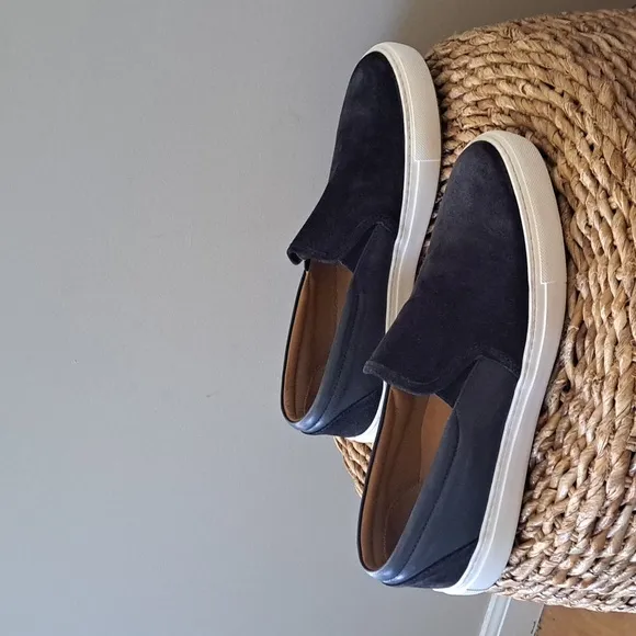 UNTUCKit Mens Navy Blue Suede/Leather Slip On Loafer/Sneaker/Shoes Size 10.5‎