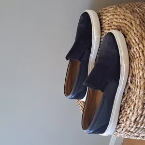 UNTUCKit Mens Navy Blue Suede/Leather Slip On Loafer/Sneaker/Shoes Size 10.5‎
