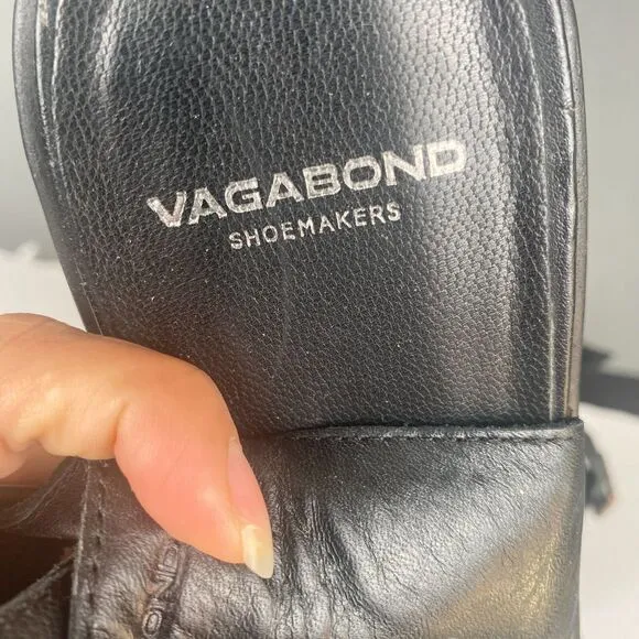 Vagabond Shoemakers Leather Slingback Sandals - Black,Size 41,Womens,Casual
